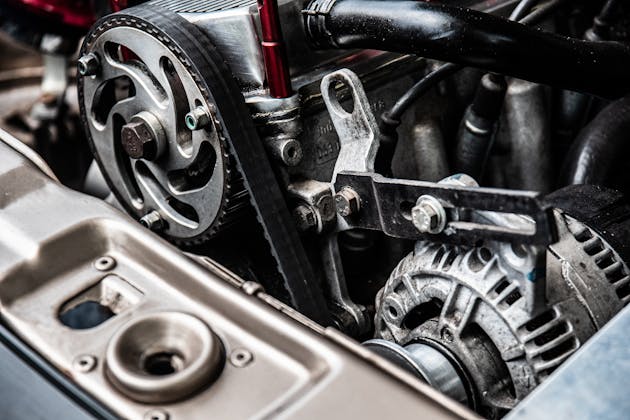 Alternator inspection under the hood at JC Auto Repair